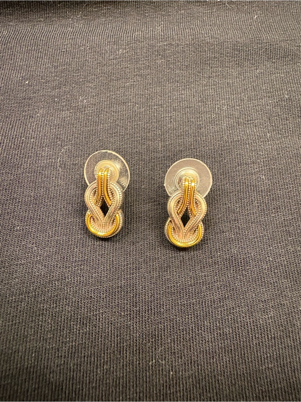 Brighton Two Tone Interlok Earrings